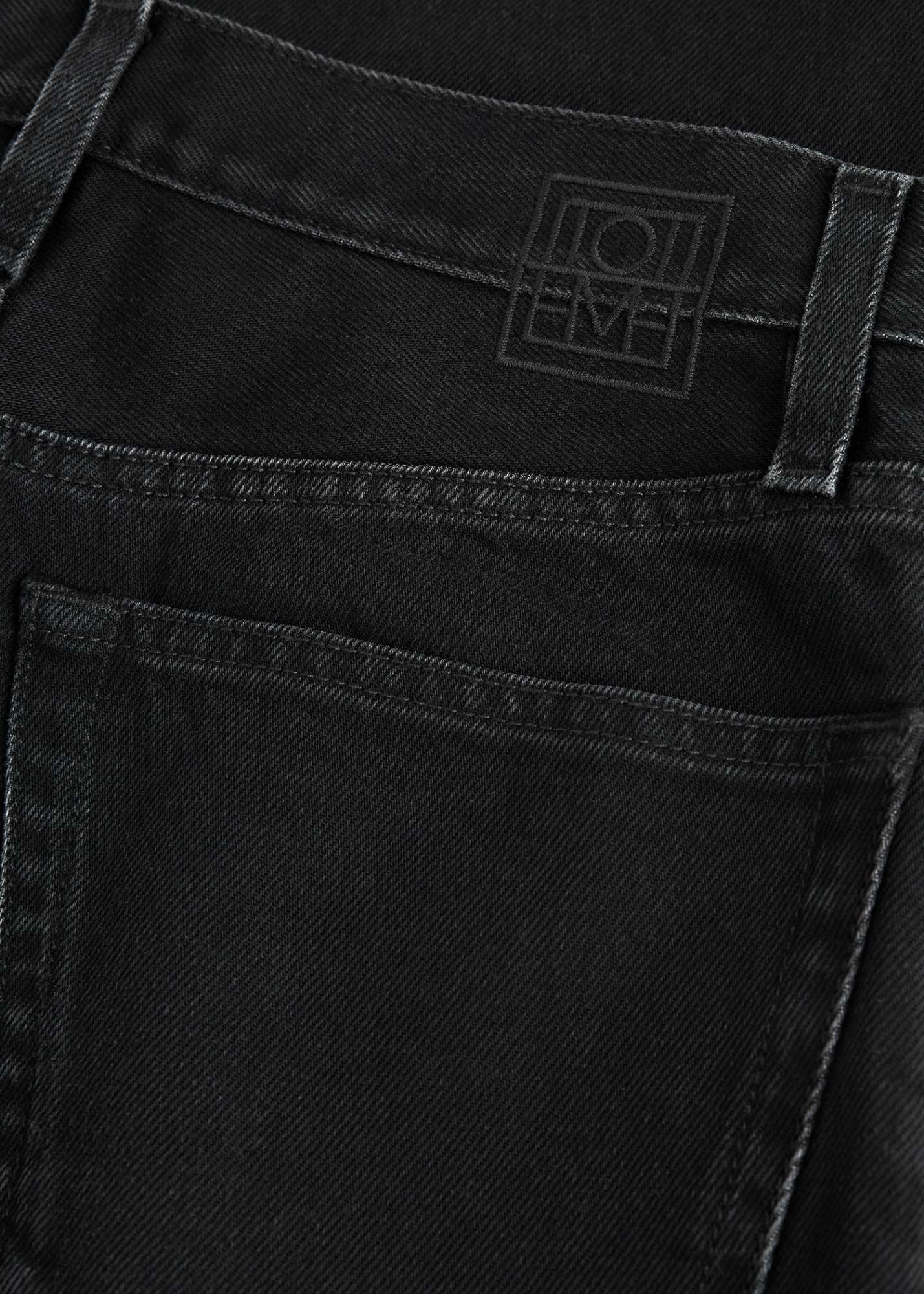 Totême High-rise Straight-leg Jeans In Black