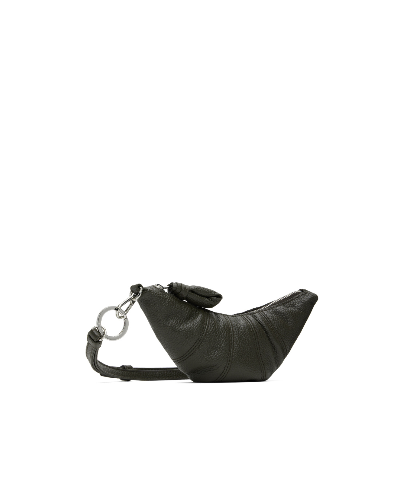 Lemaire Cross-body Croissant Coin Purse In Black