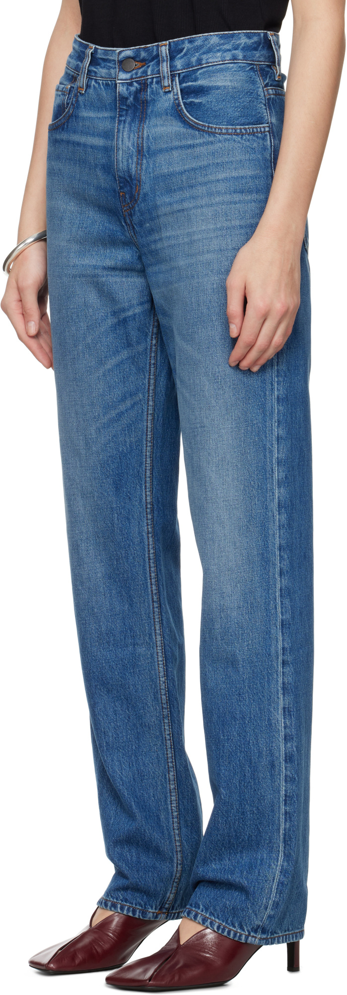 Kallmeyer Blue Farah Classic Bootcut Jeans In Blue