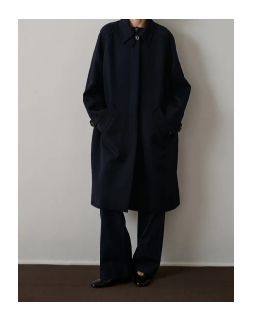 Soeur Womens Blue Simba Drop-shoulder Wool Coat In Blue