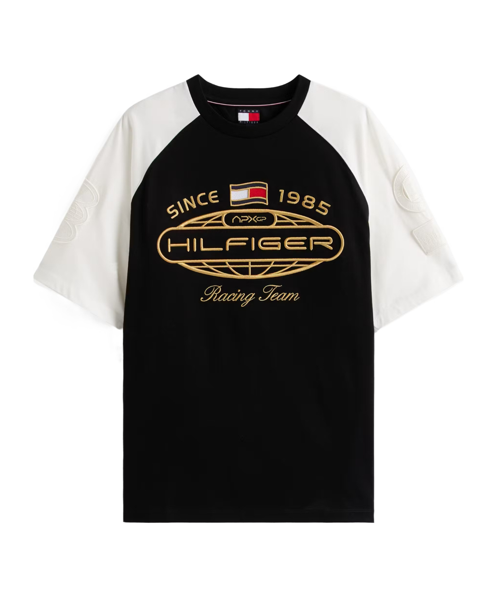 Tommy Hilfiger Logo-embroidered Cotton T-shirt In Multi