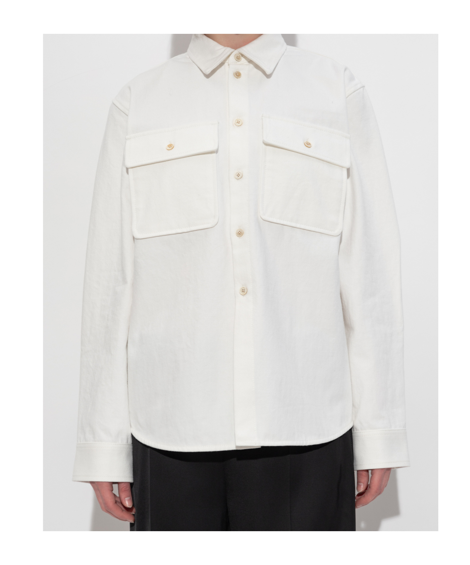 JIL SANDER JIL SANDER BUTTONED DENIM SHIRT