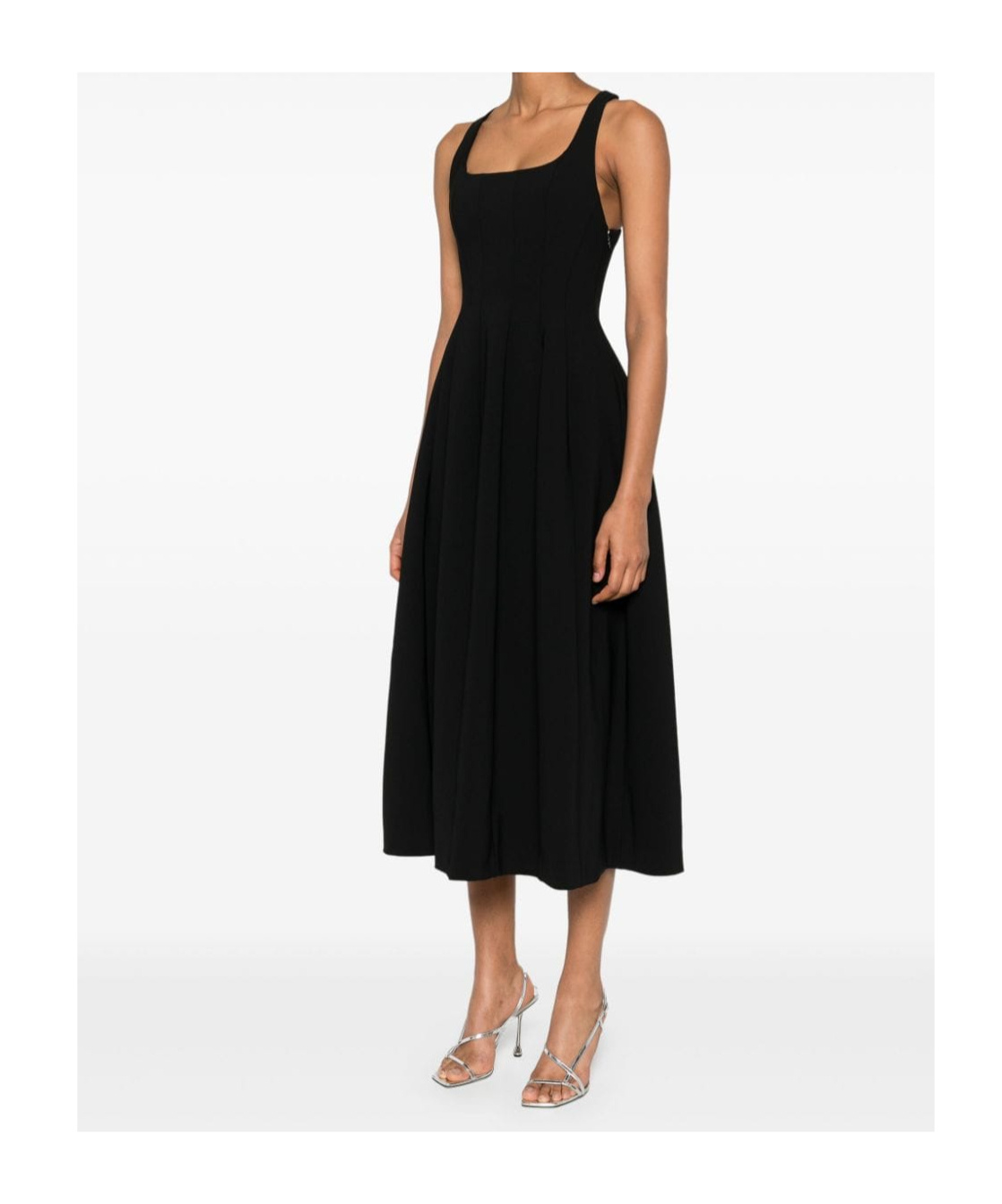Philosophy Di Lorenzo Serafini Pleated Maxi Dress In Black