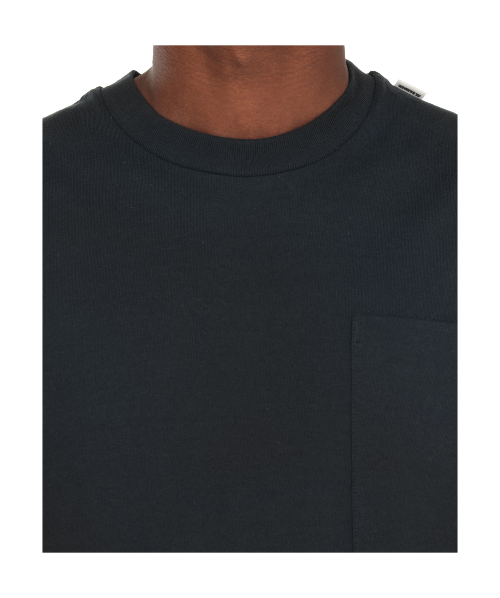 Jil Sander Navy Logo Flag T-shirt In Green