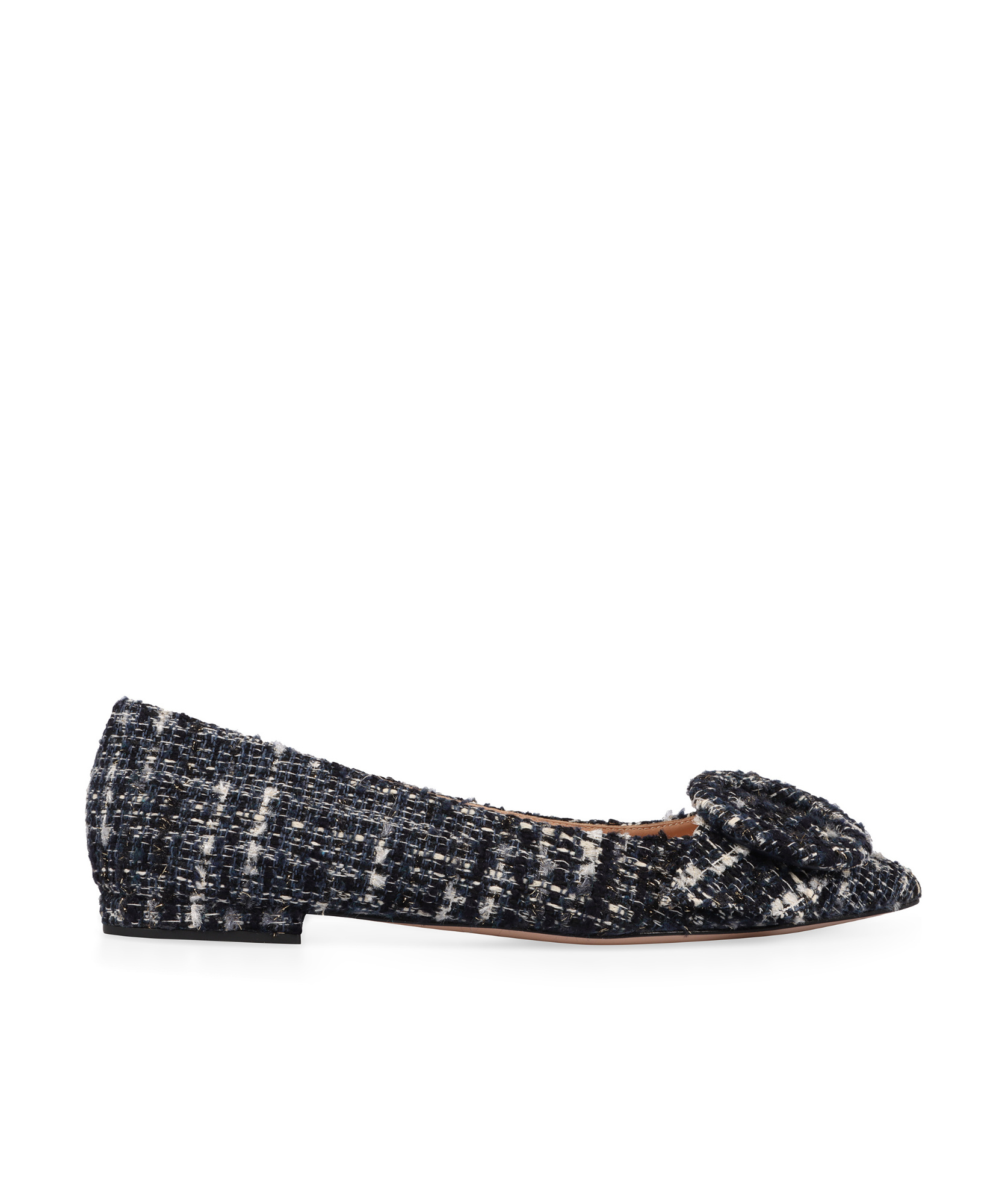 Shop Gianvito Rossi Venezia Pointed Toe Ballet Flats In Black