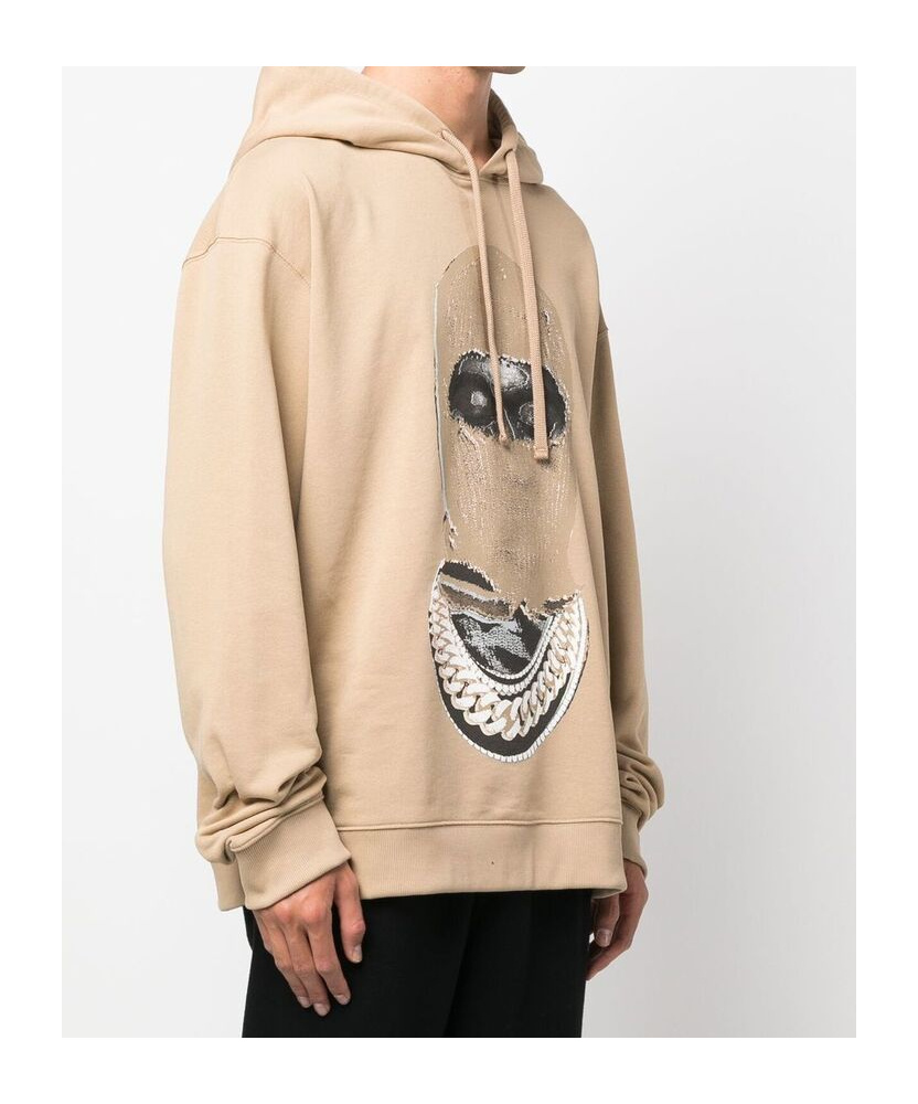 Ih Nom Uh Nit Man Sweatshirt Sand Size Xl Cotton In Beige