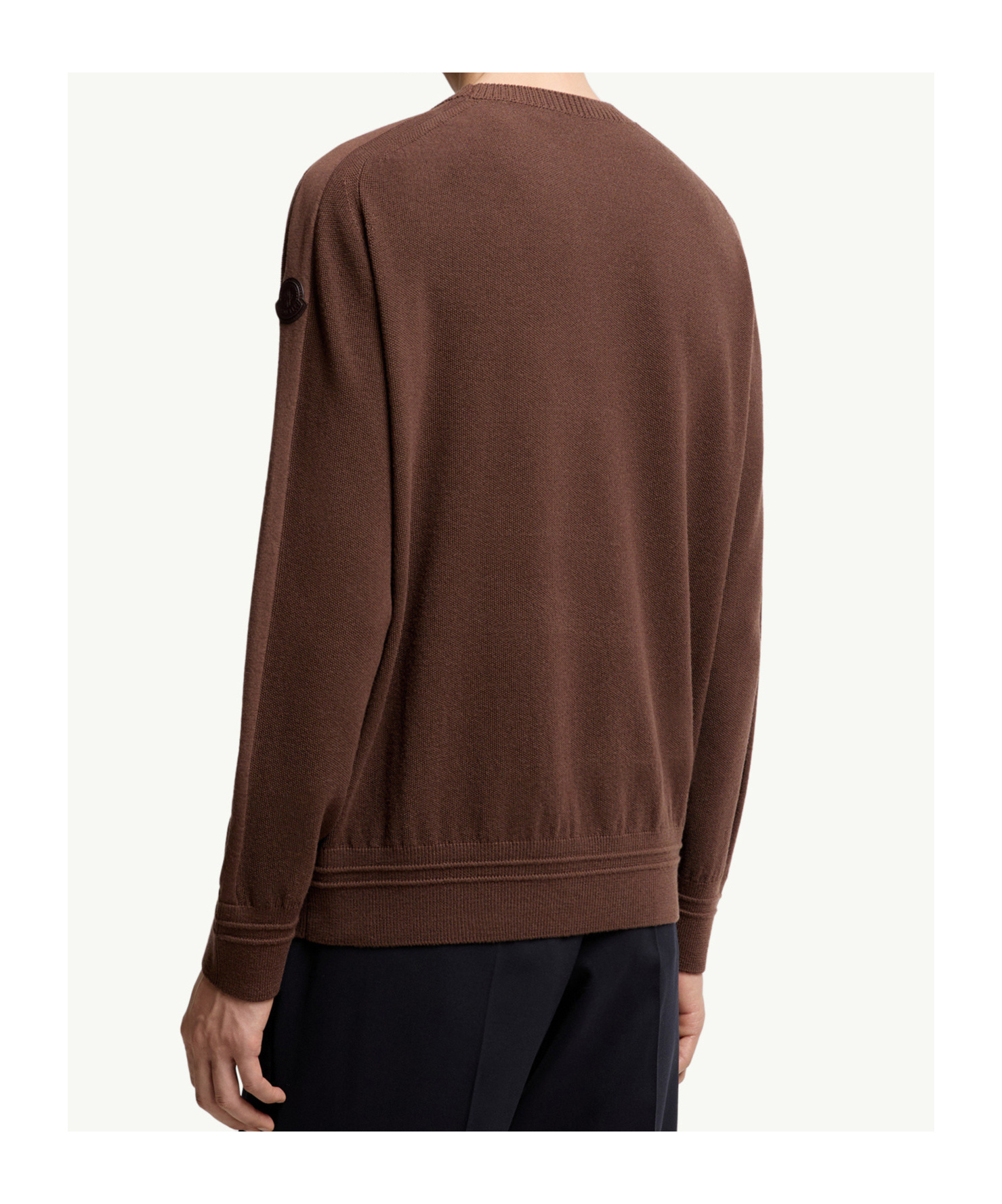 Moncler Wool Sweater In Brown
