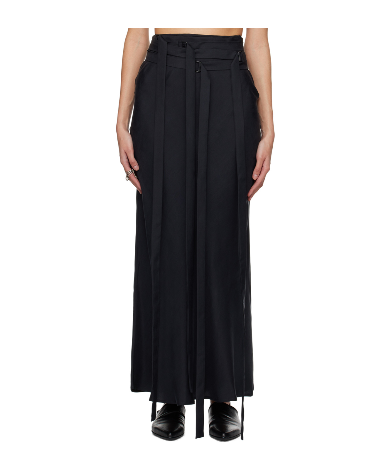 Ann Demeulemeester Nola Zipper Skirt In Black