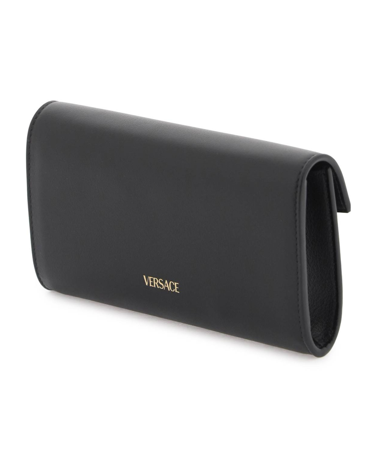 Versace Chain-linked Mini Shoulder Bag In Black