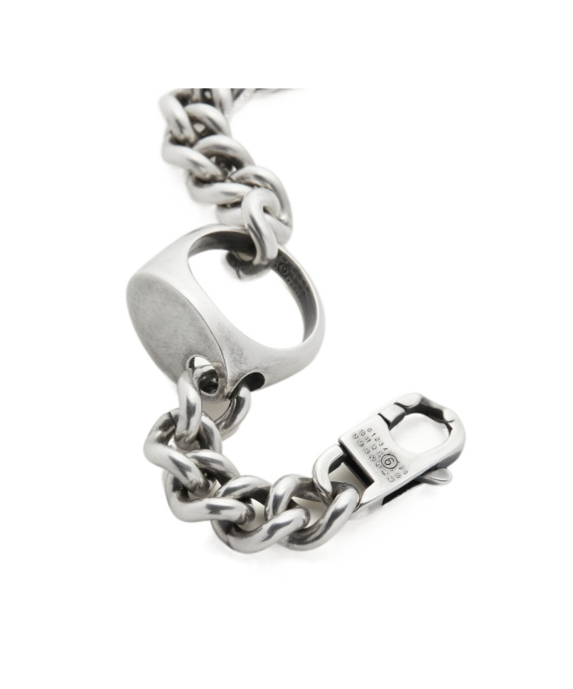 Mm6 Maison Margiela Chain Bracelet In Metallic