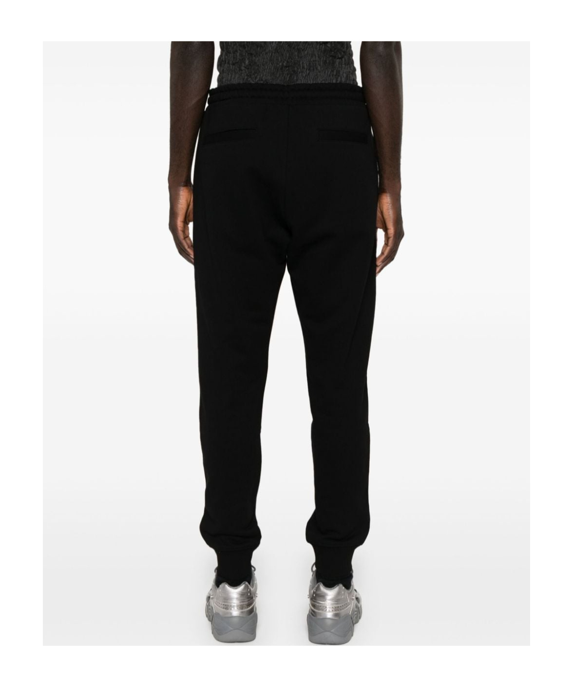 DIESEL DIESEL MID-RISE LOGO-PATCH TRACK PANTS