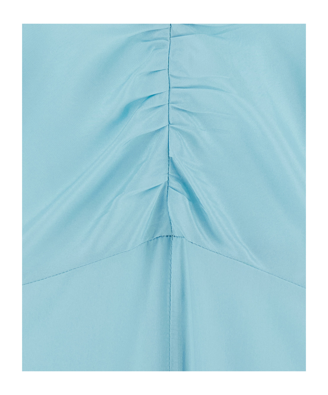 Forte Forte Light Blue Sleeveless Long Dress With Criss-crossed Spaghetti Straps And Rear Button Closure