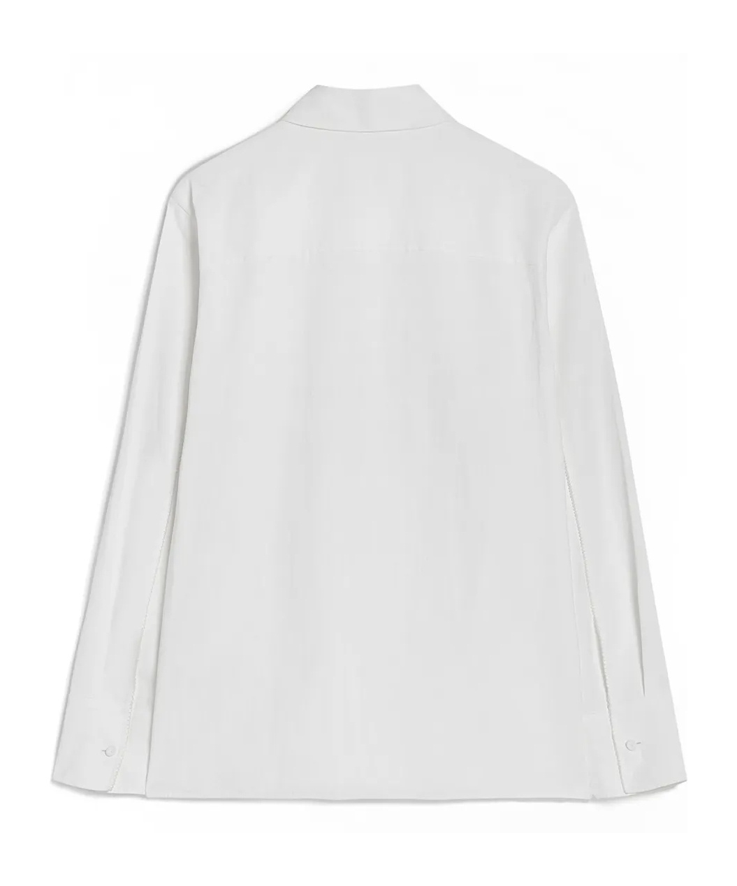 Jil Sander Pleated Long Sleeves Shirt In White