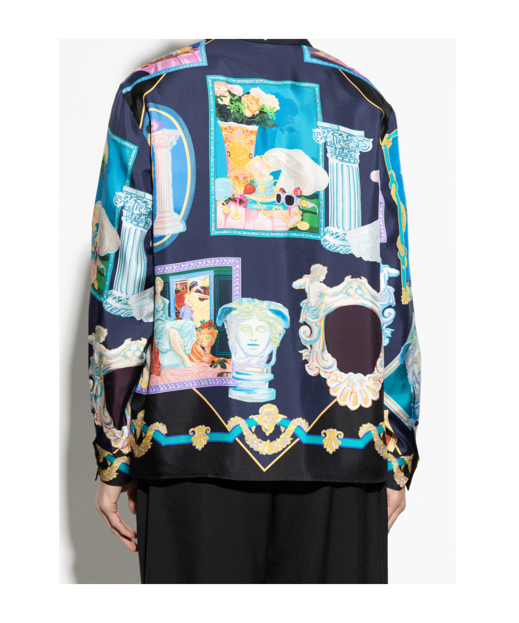 Shop Versace Gallery Shirt In Blue