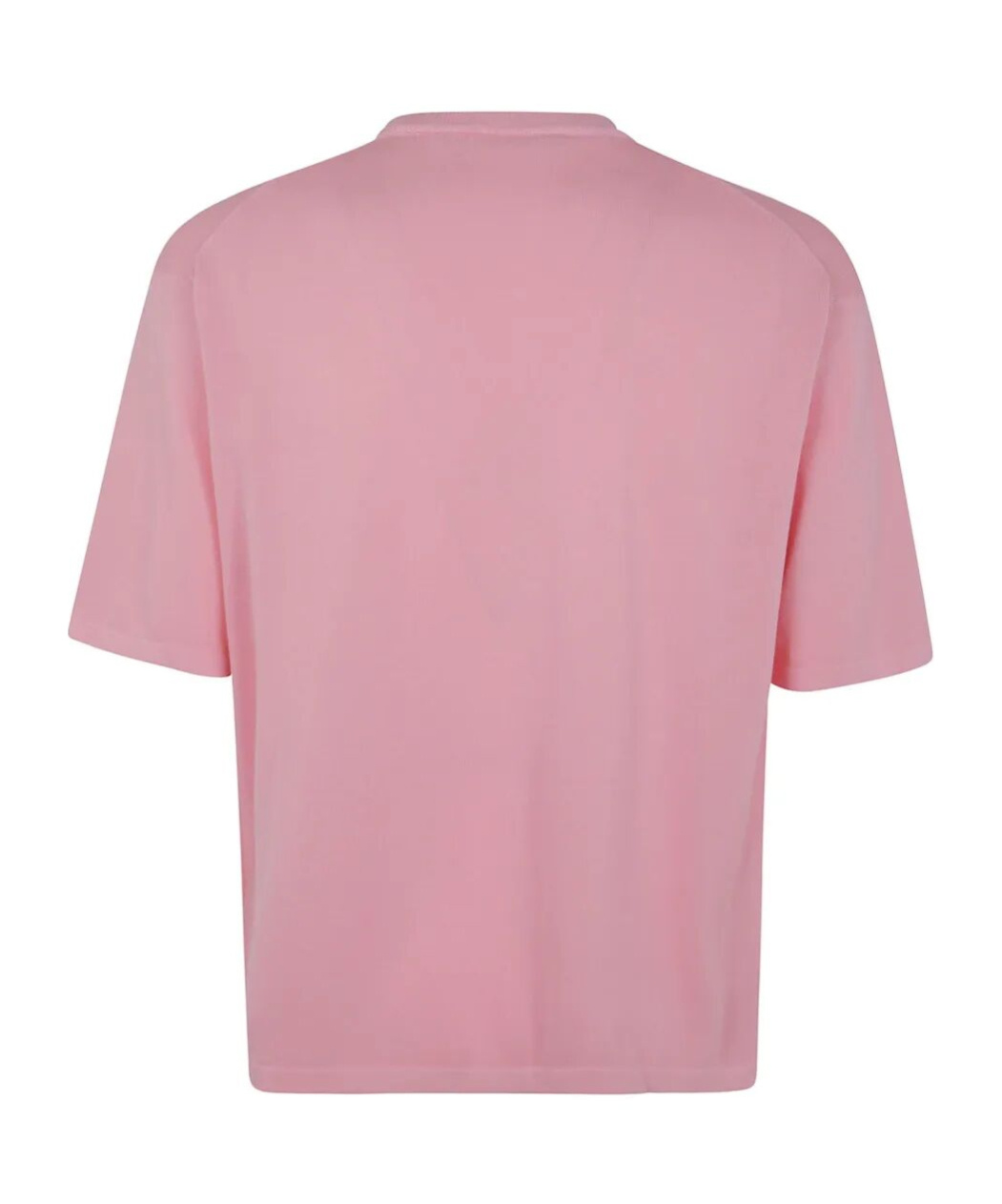 Nuur Short Sleeves Comfy Fit Round Neck In Pink