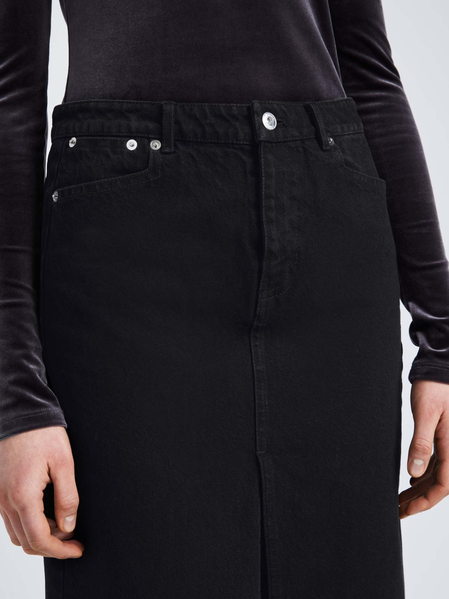 Proenza Schouler Denim Skirt In Black