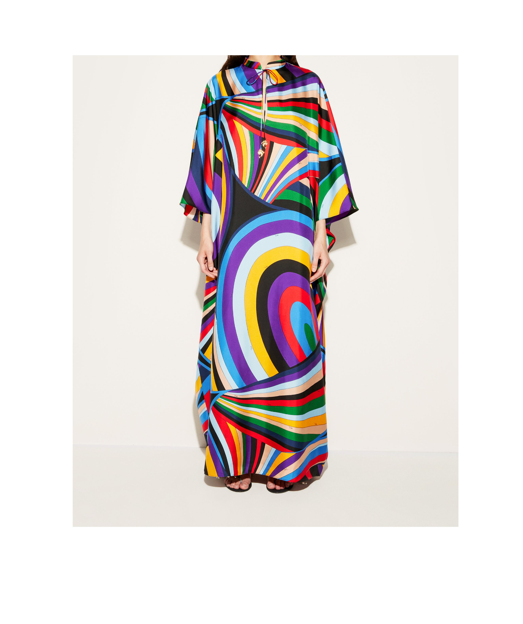 Emilio Pucci Iride-print Kaftan In Multicolor
