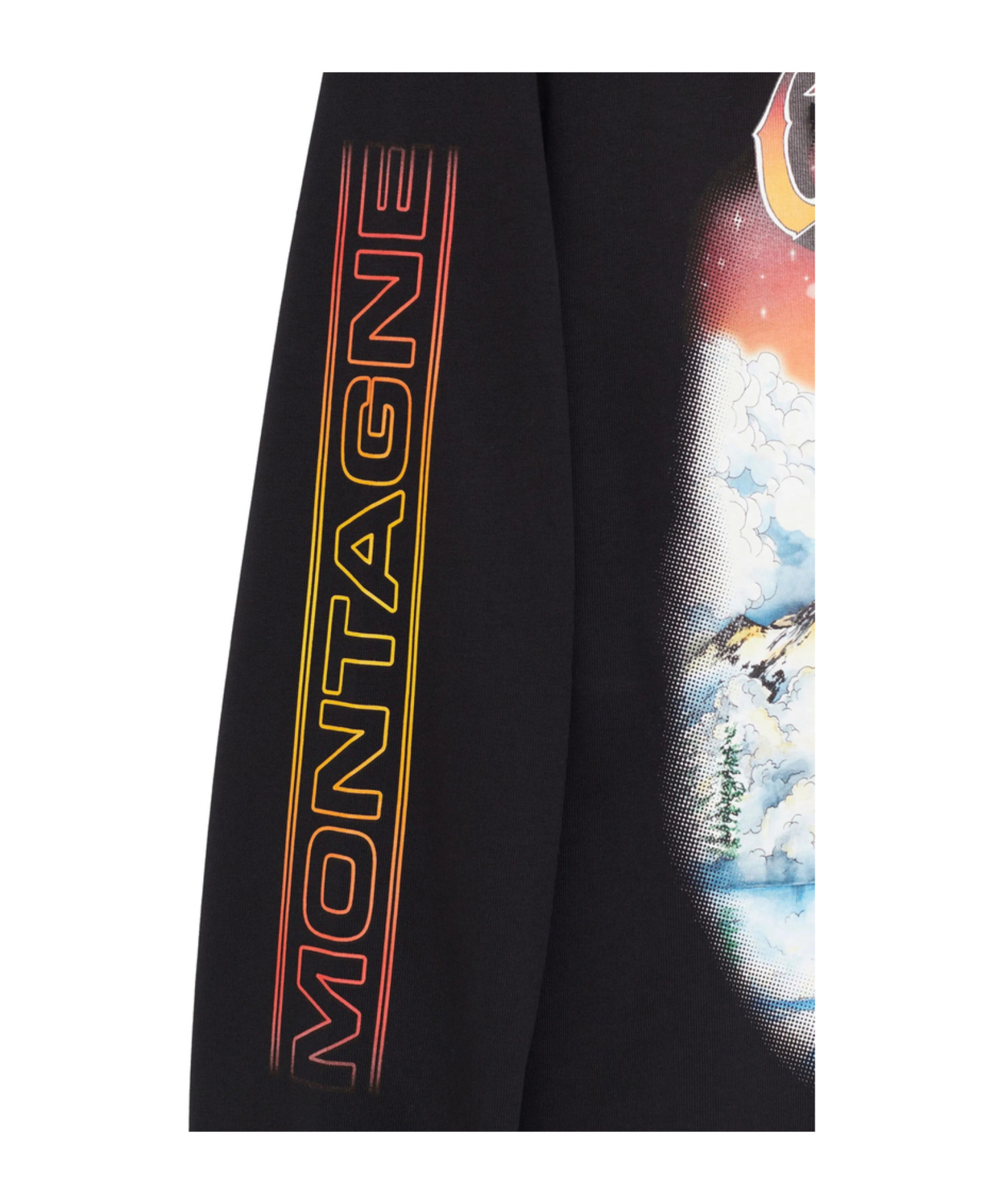 Casablanca Printed Long-sleeved T-shirt In Black