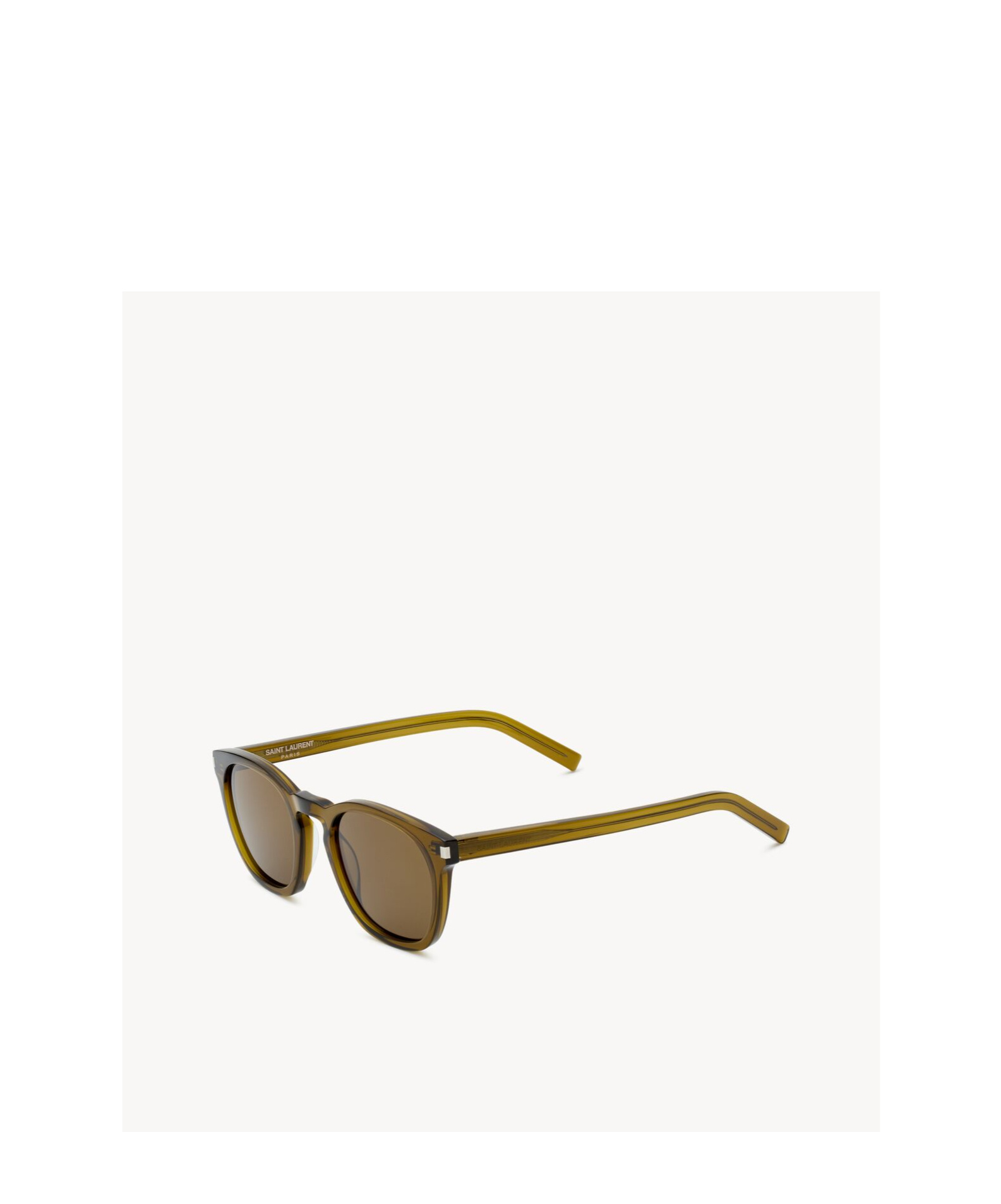 Saint Laurent Full Frame Sunglasses In Green