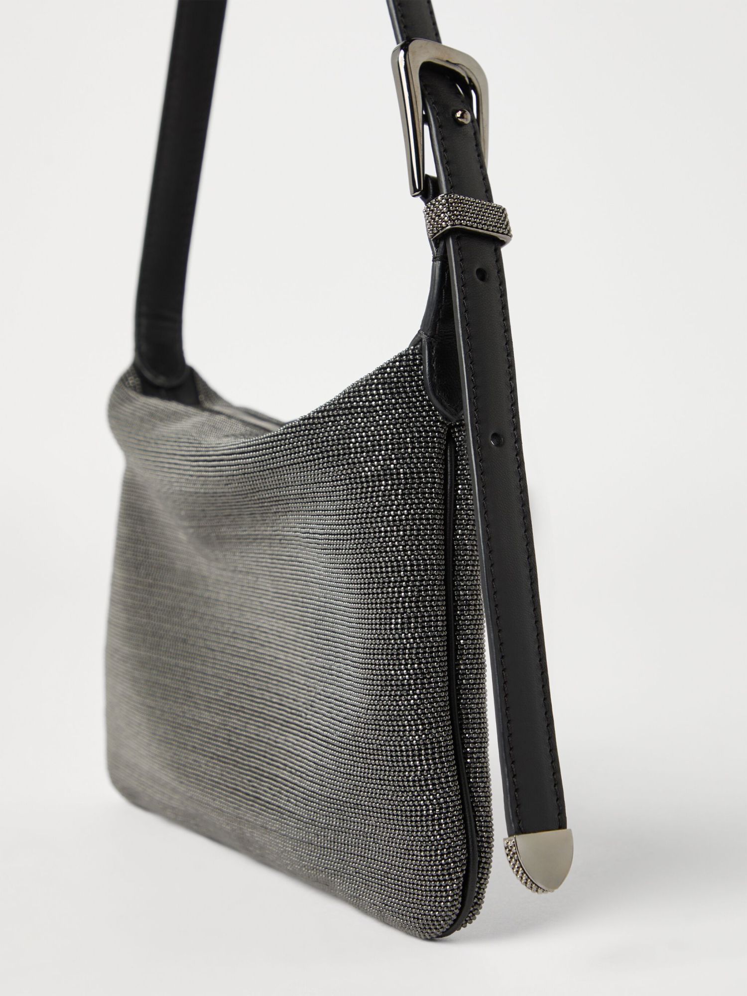 BRUNELLO CUCINELLI STUDDED SHOULDER BAG