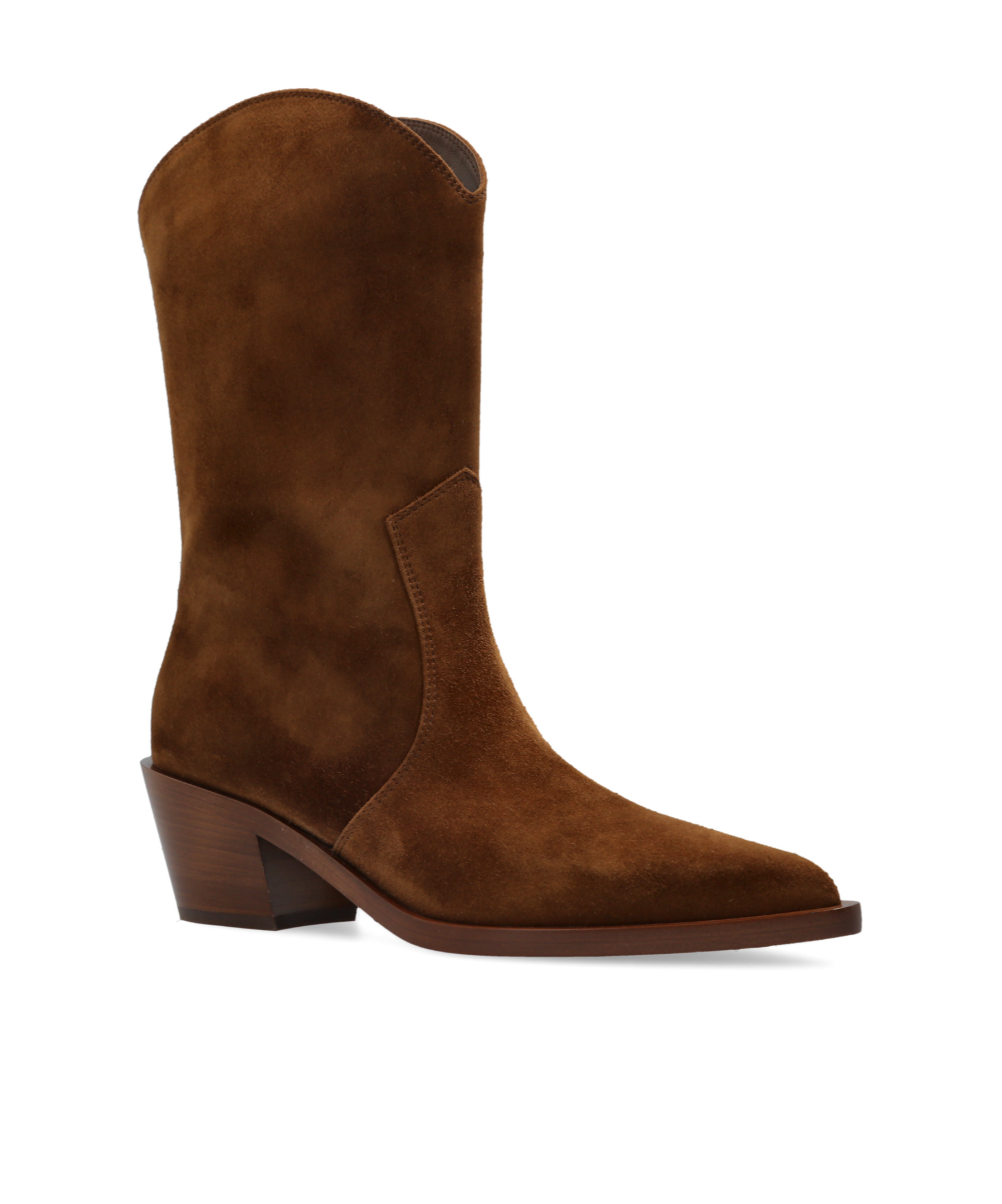 GIANVITO ROSSI SUEDE WESTERN BOOTS
