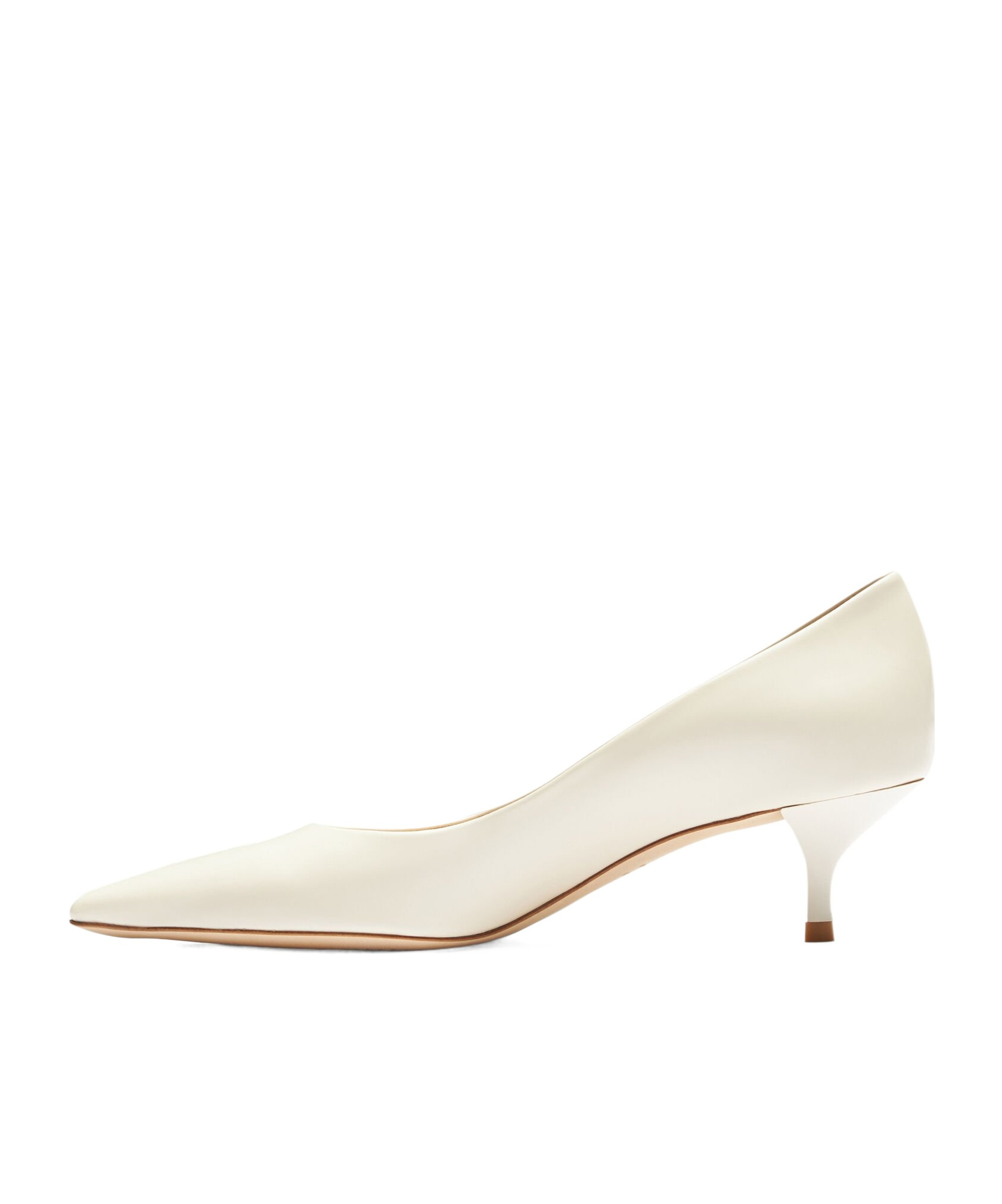 Stuart Weitzman Pointed High Heels In White