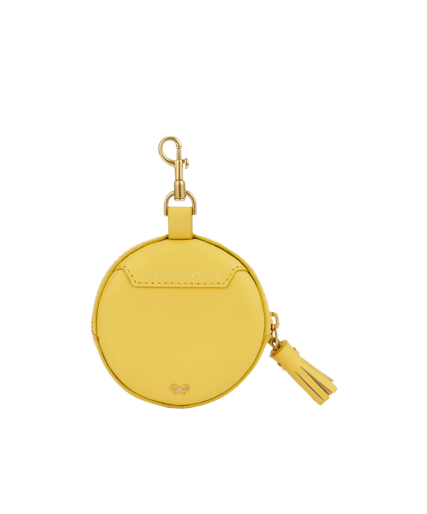 Anya Hindmarch Wink Ear Phones Travel Pouch In Yellow