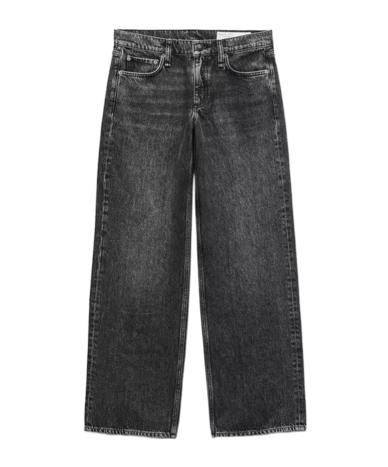 Rag & Bone Saige Straight Jeans In Black