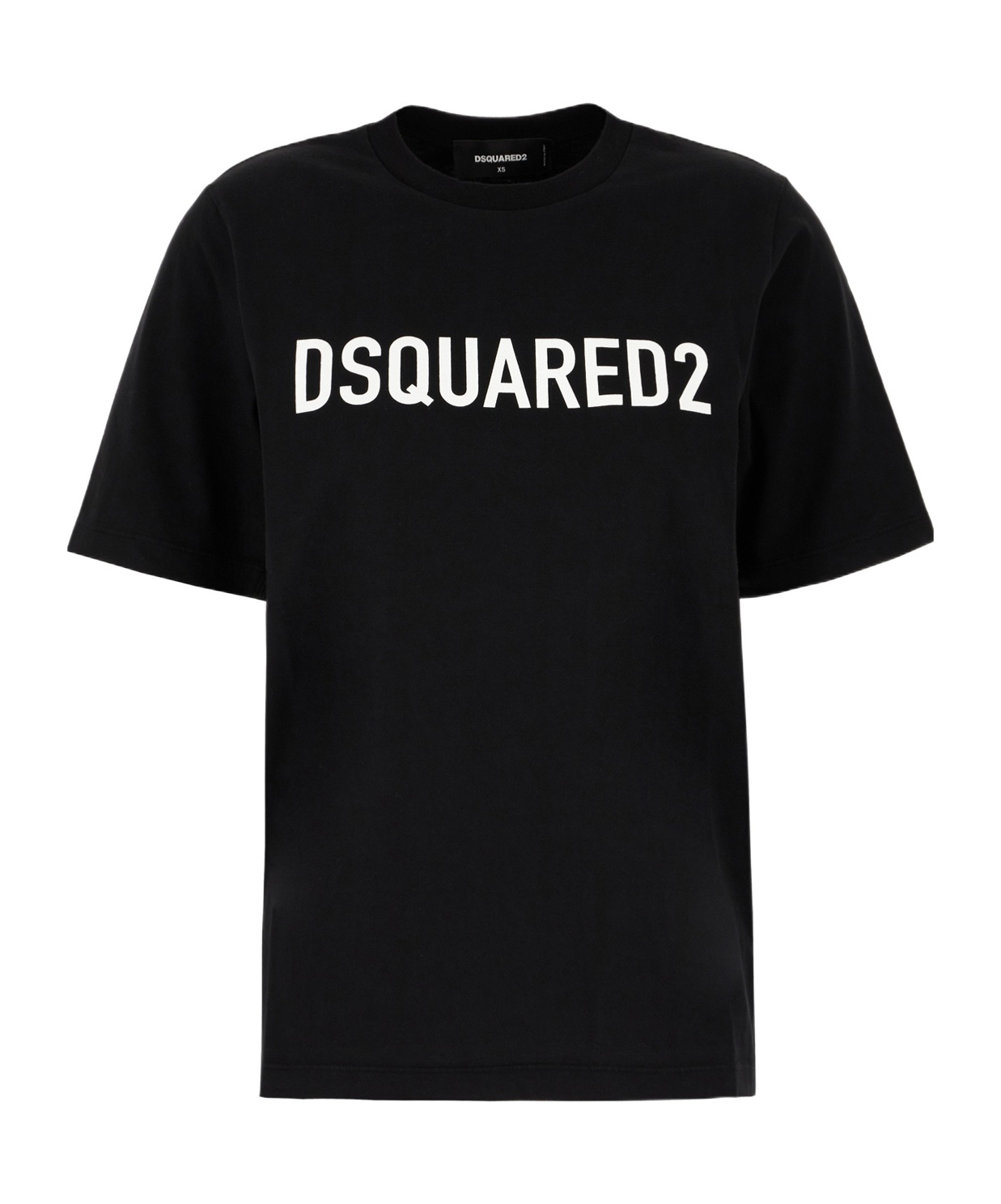 Dsquared2 Oversize Cotton Crew-neck T-shirt In Black