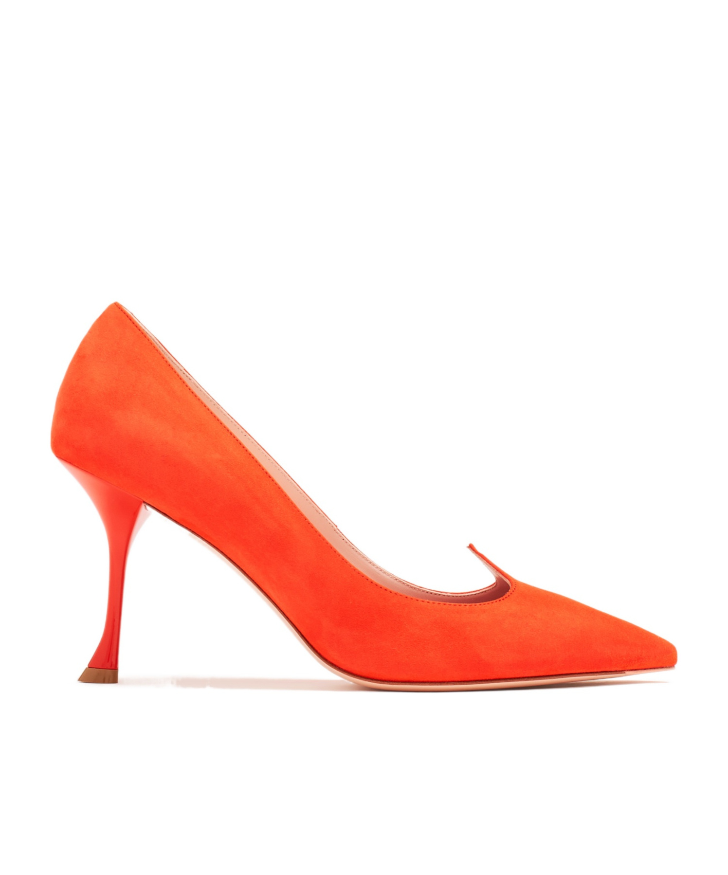 Shop Roger Vivier I Love Vivier Pumps In Suede In Orange