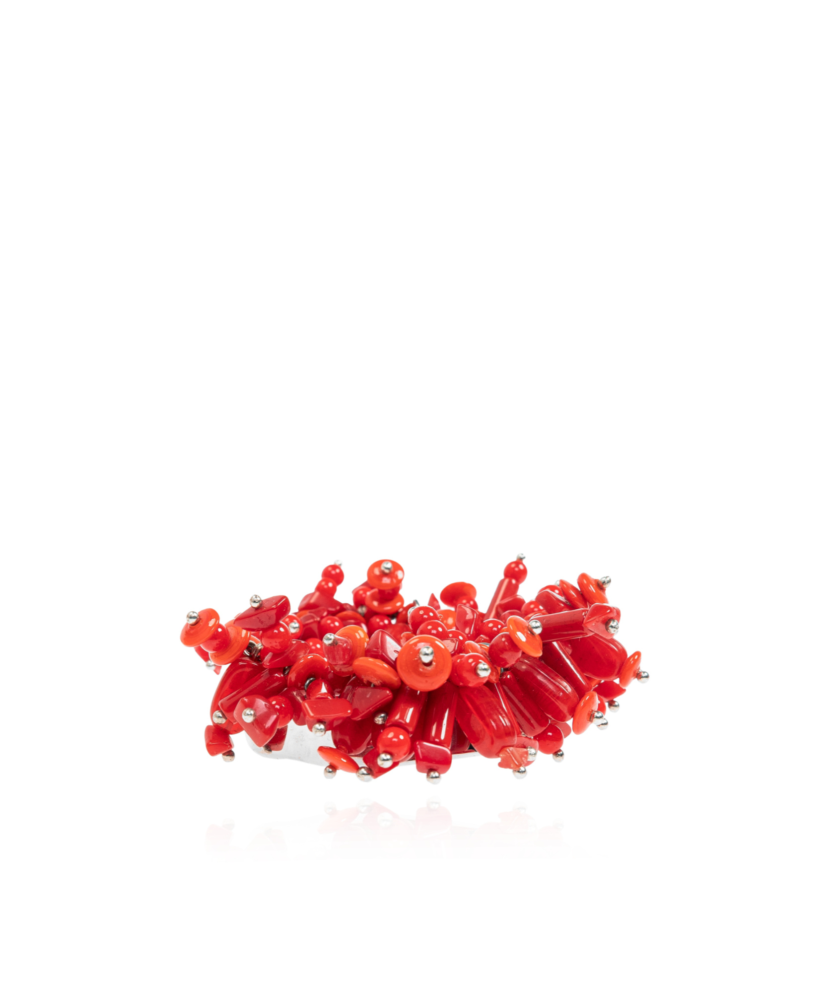 Dries Van Noten Coral Design Bracelet In Red