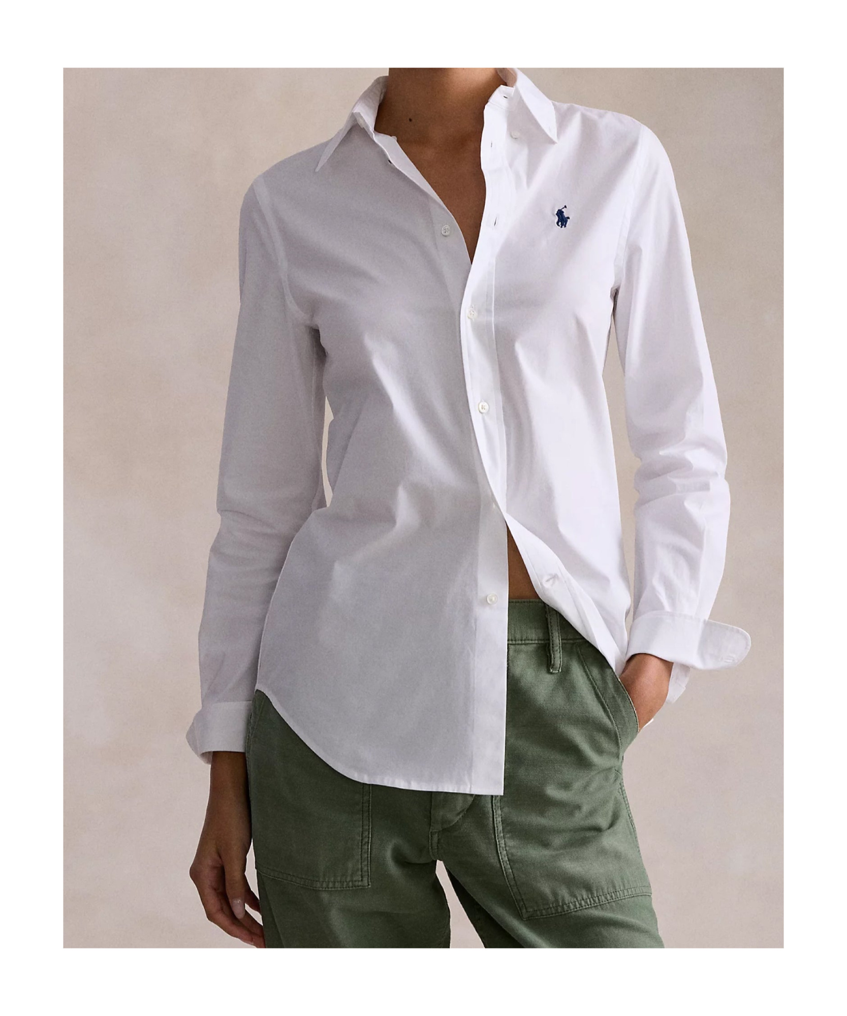 Shop Polo Ralph Lauren Polo Pony-embroidered Shirt In White