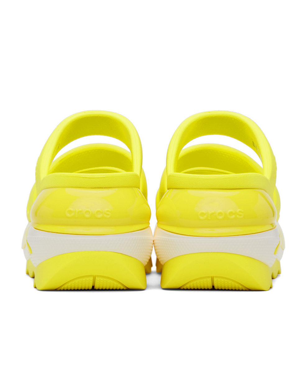 Crocs Yellow Mega Crush Triple Strap Sandals In Yellow