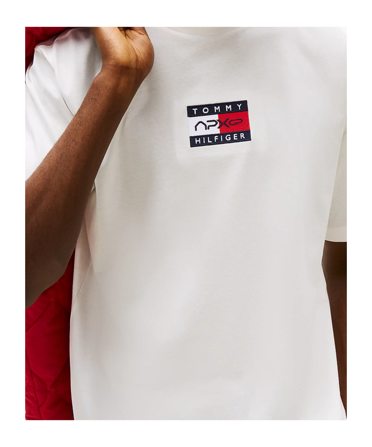 Tommy Hilfiger The Apxgp Collection Flag Relaxed T-shirt In White