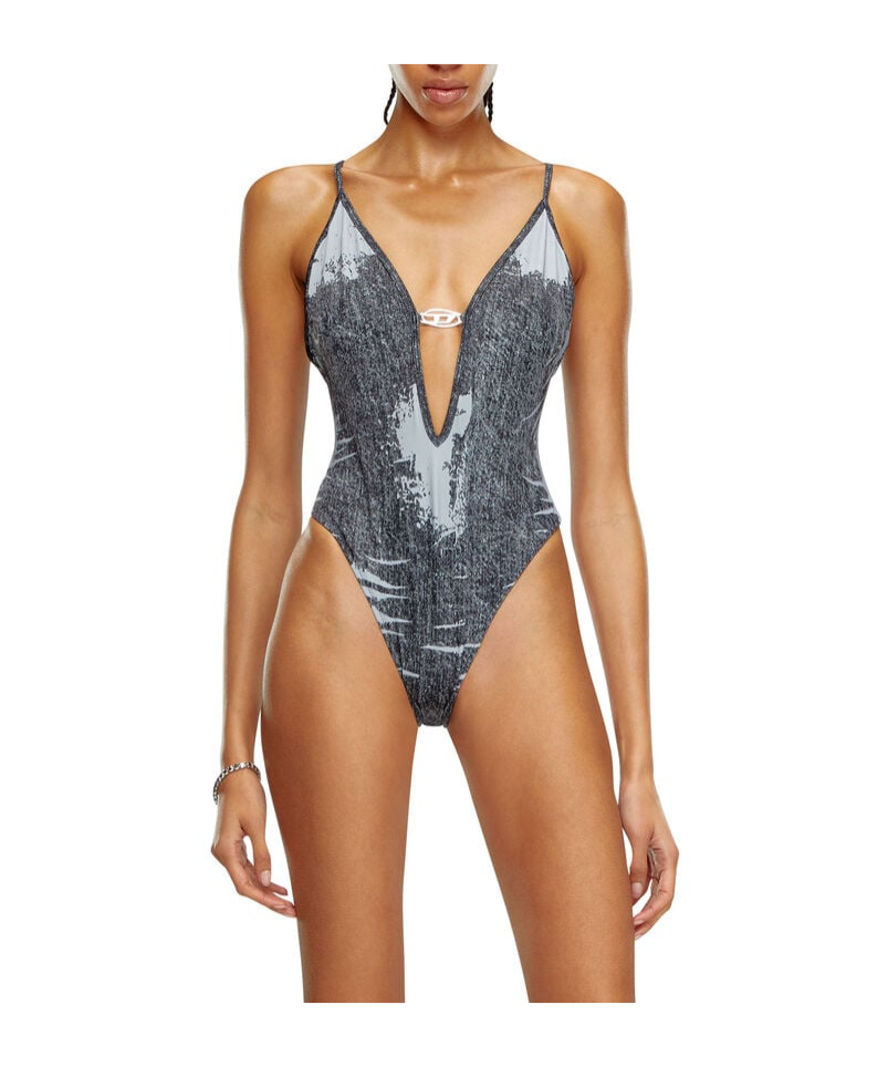 DIESEL DIESEL BFSW-DENIM-BODY PRINTED SWIMSUIT