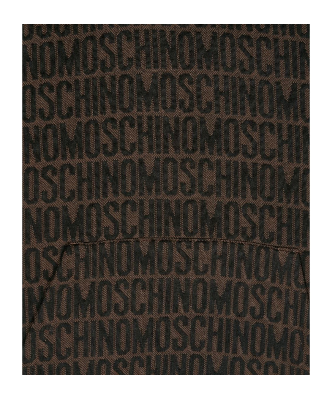 MOSCHINO LOGO-EMBOSSED HOODIE
