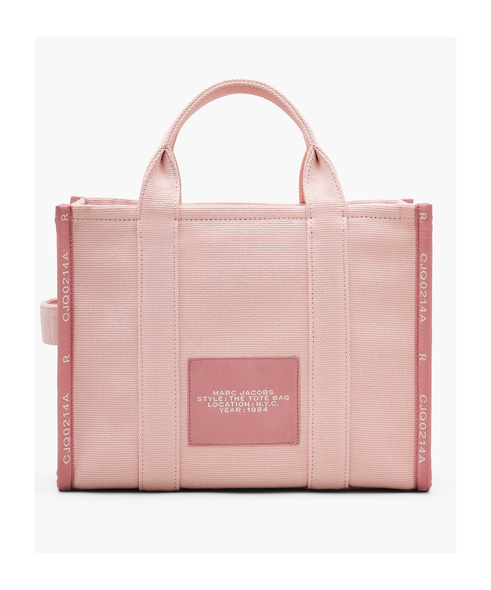 Marc Jacobs The Jacquard Small Tote Rose Handbag In Pink