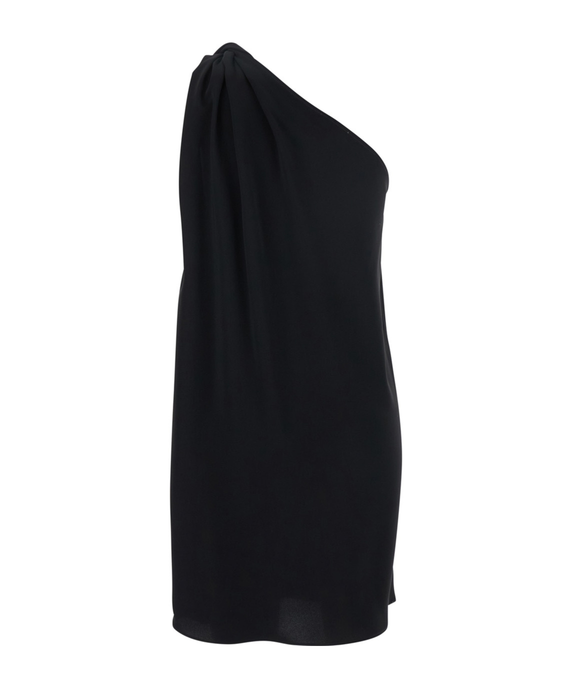 P.a.r.o.s.h Black One-shoulder Dress With Neckline In Black
