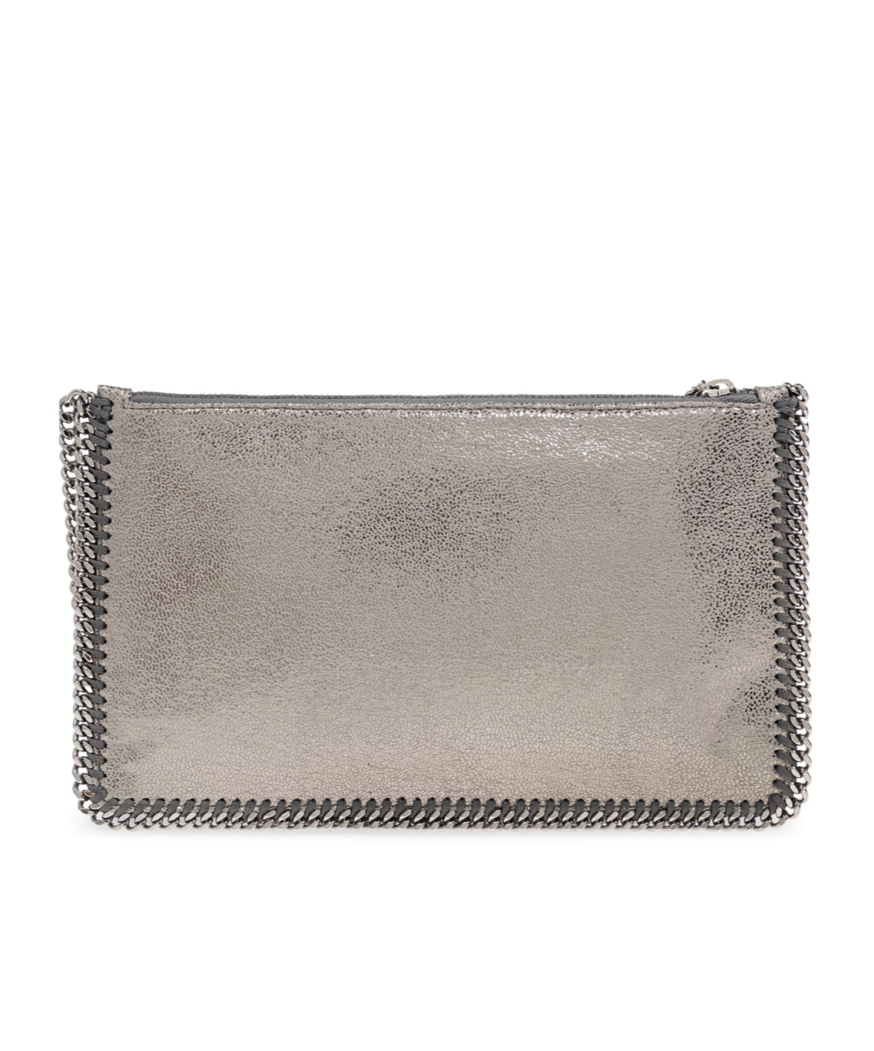 Stella Mccartney Falabella Pochette Shoulder Bag In Grey Polyester In Gray