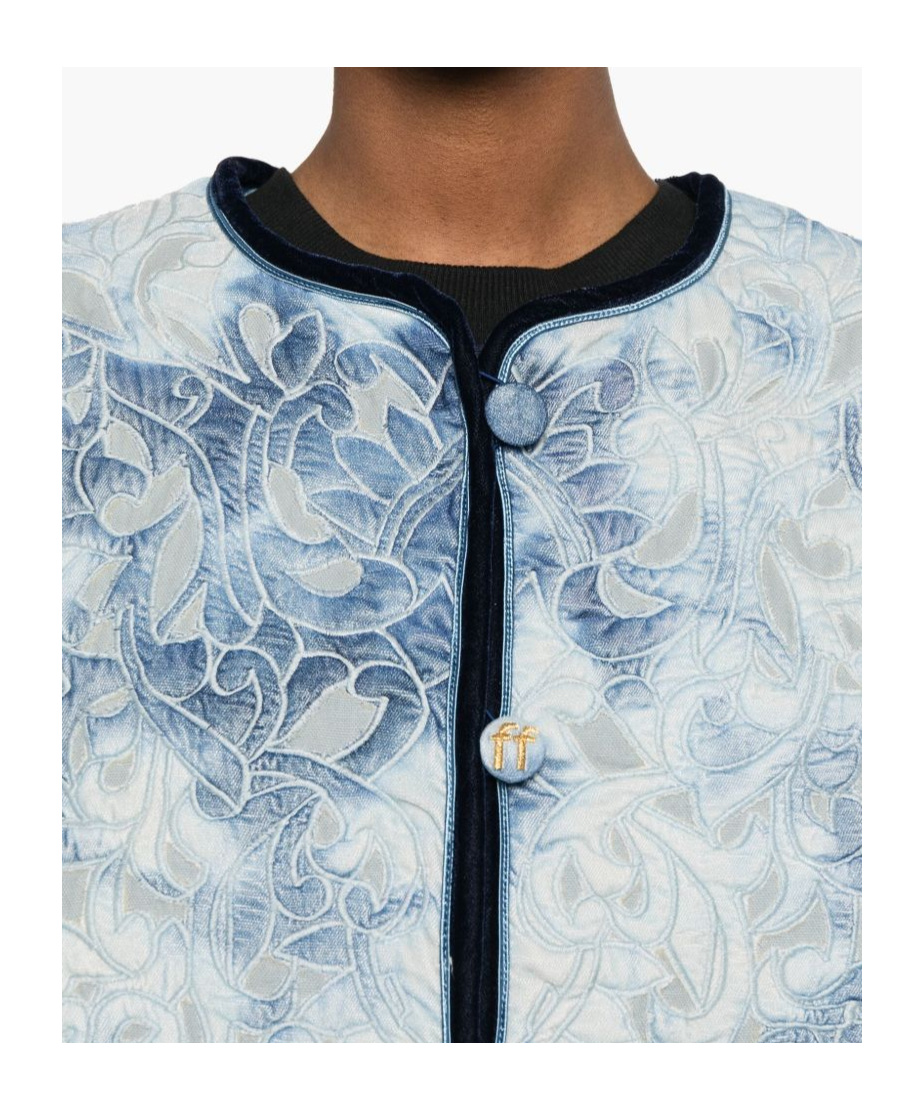 Forte Forte Floral Pattern Cotton Jacket Featuring Pockets In Multi
