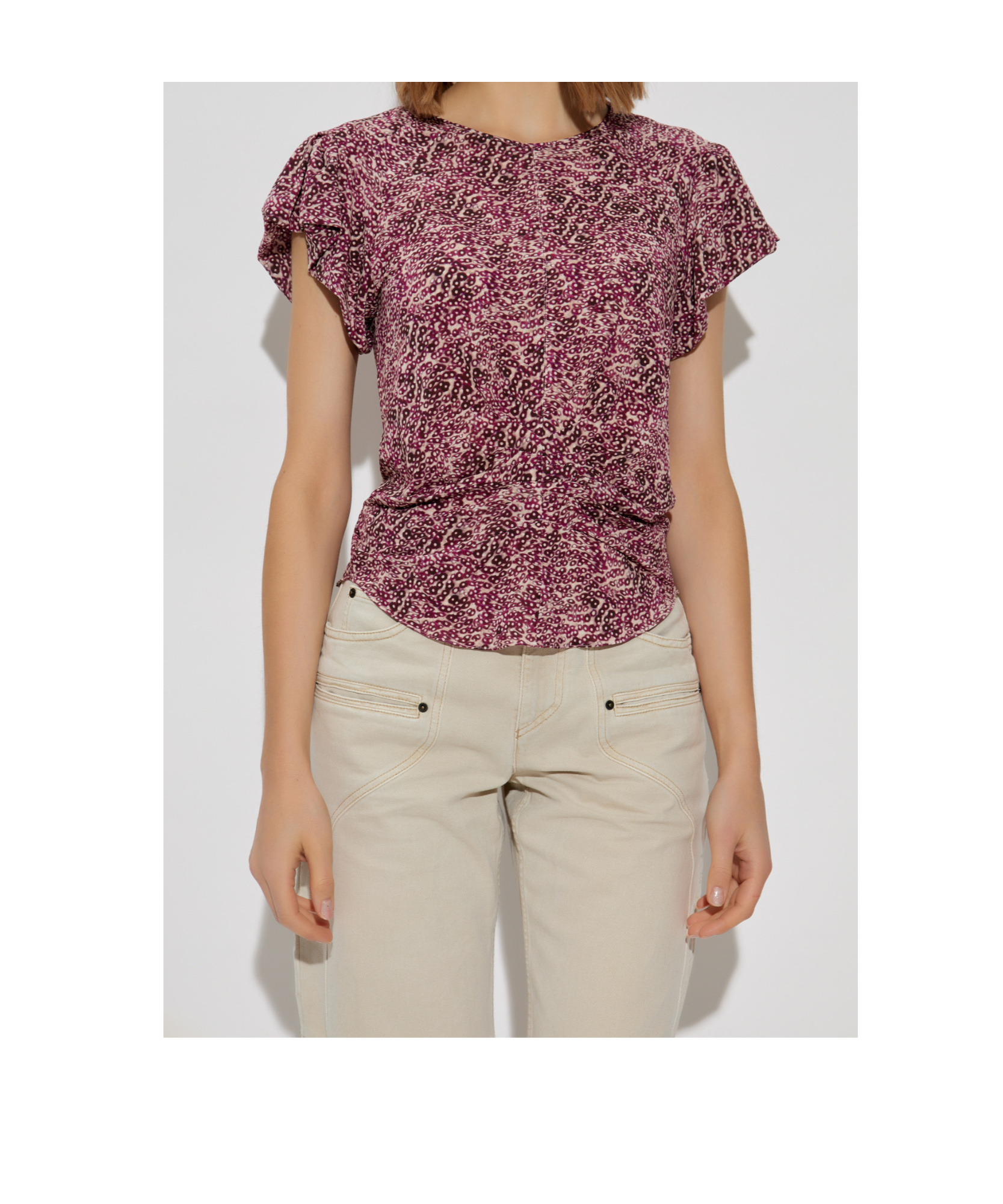 ISABEL MARANT ISABEL MARANT TULLYA PLEATED TOP