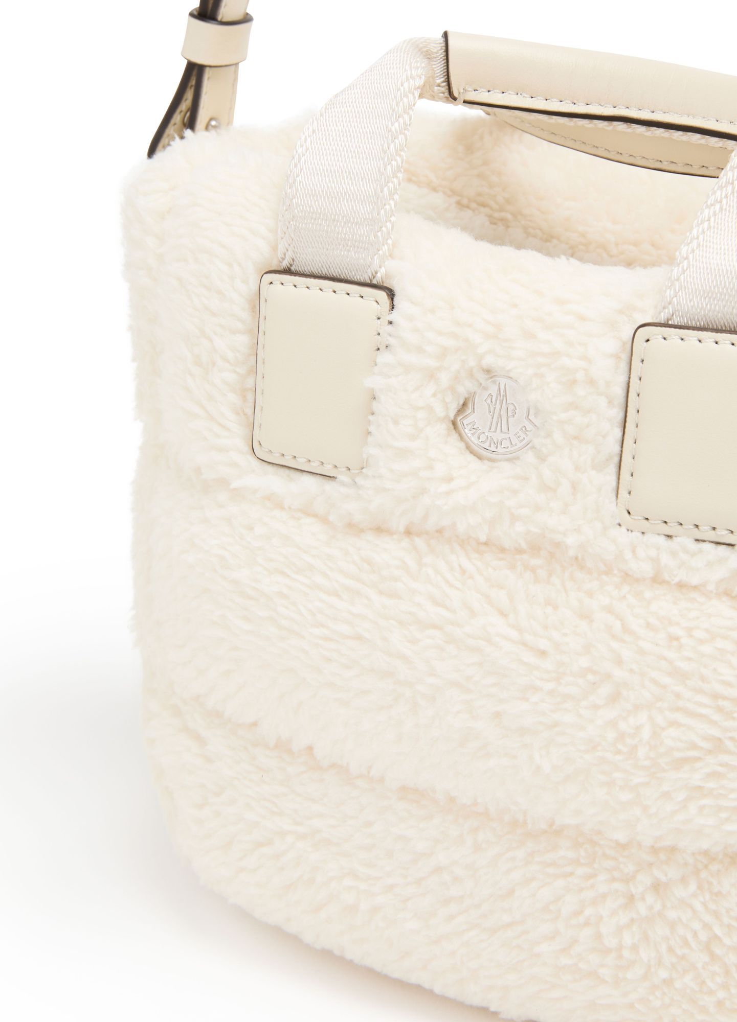 Shop Moncler Caradoc Shoulder Bag In Ivory
