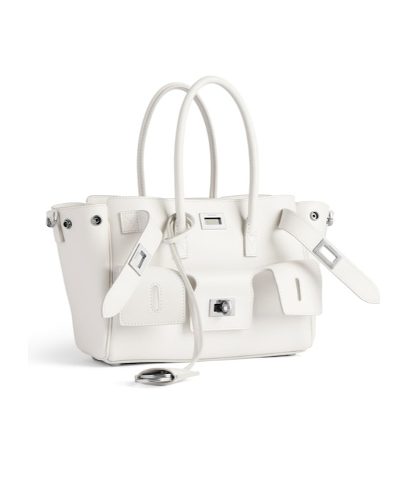 Balenciaga Women's Bel Air Carry All Bag Mini  In White
