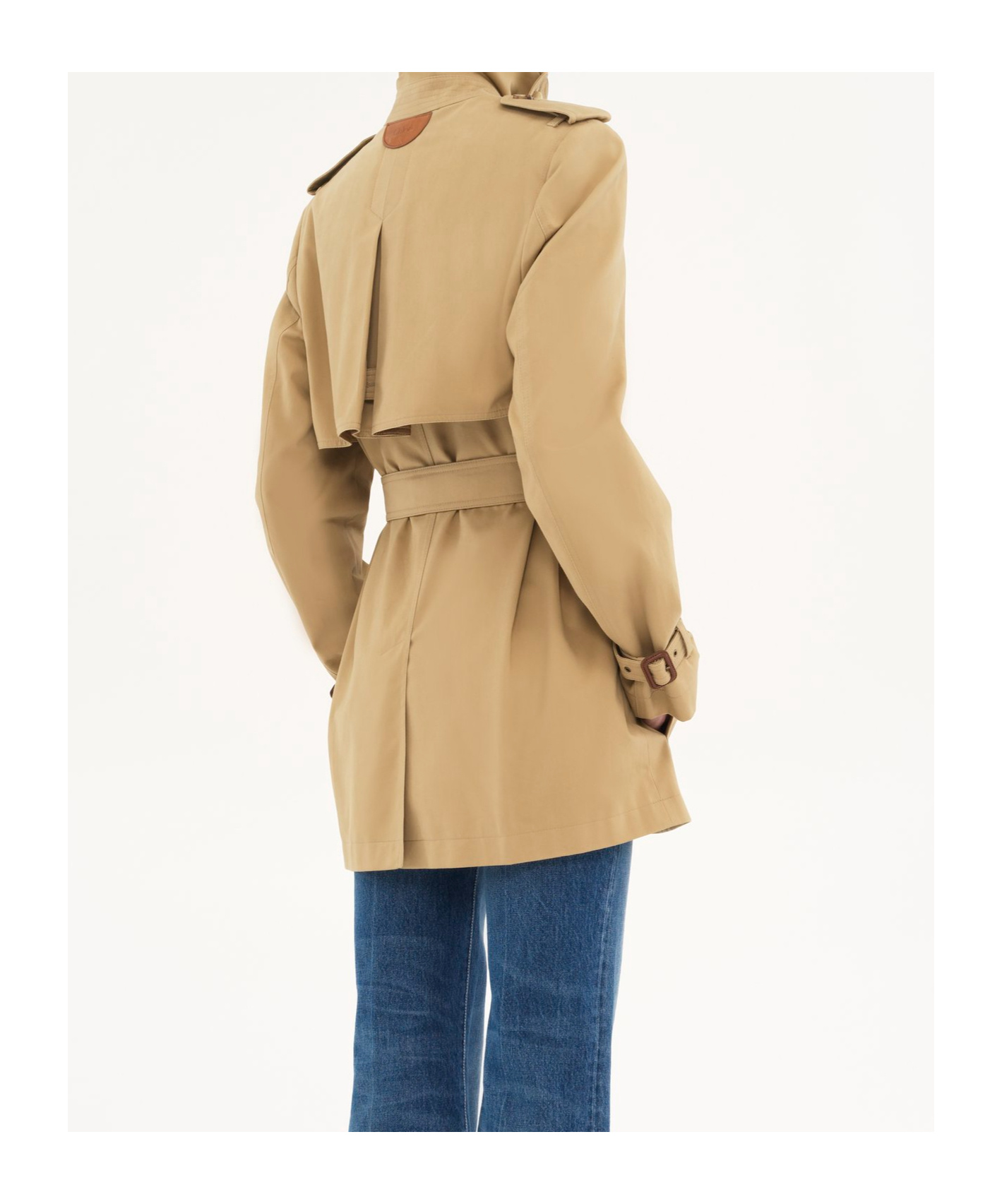 Chloé Chloe Women Short Trench In Nude