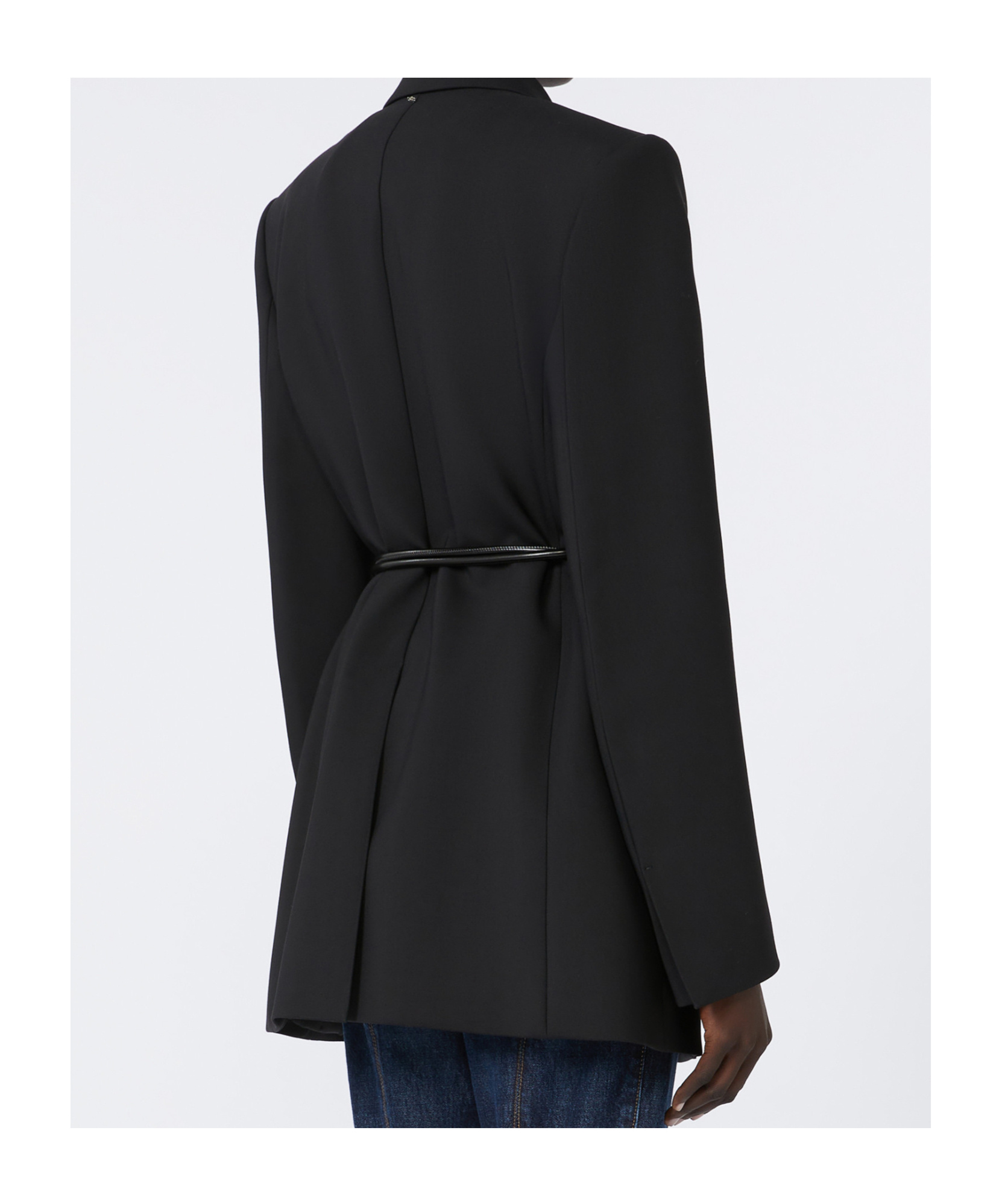 Sportmax Belted Blazer In Black