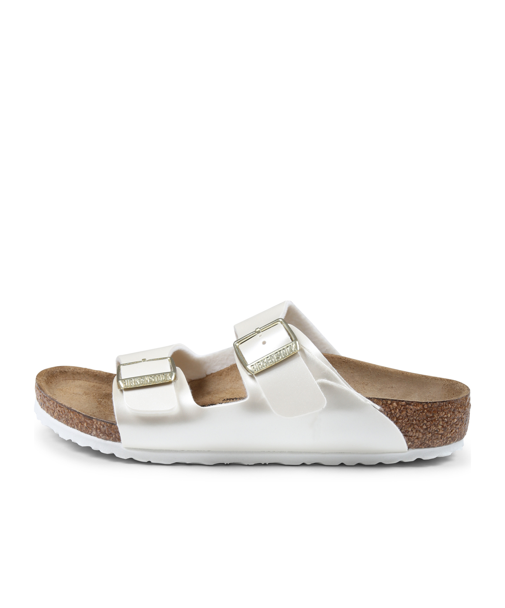Birkenstock Round Toe Sandals In White