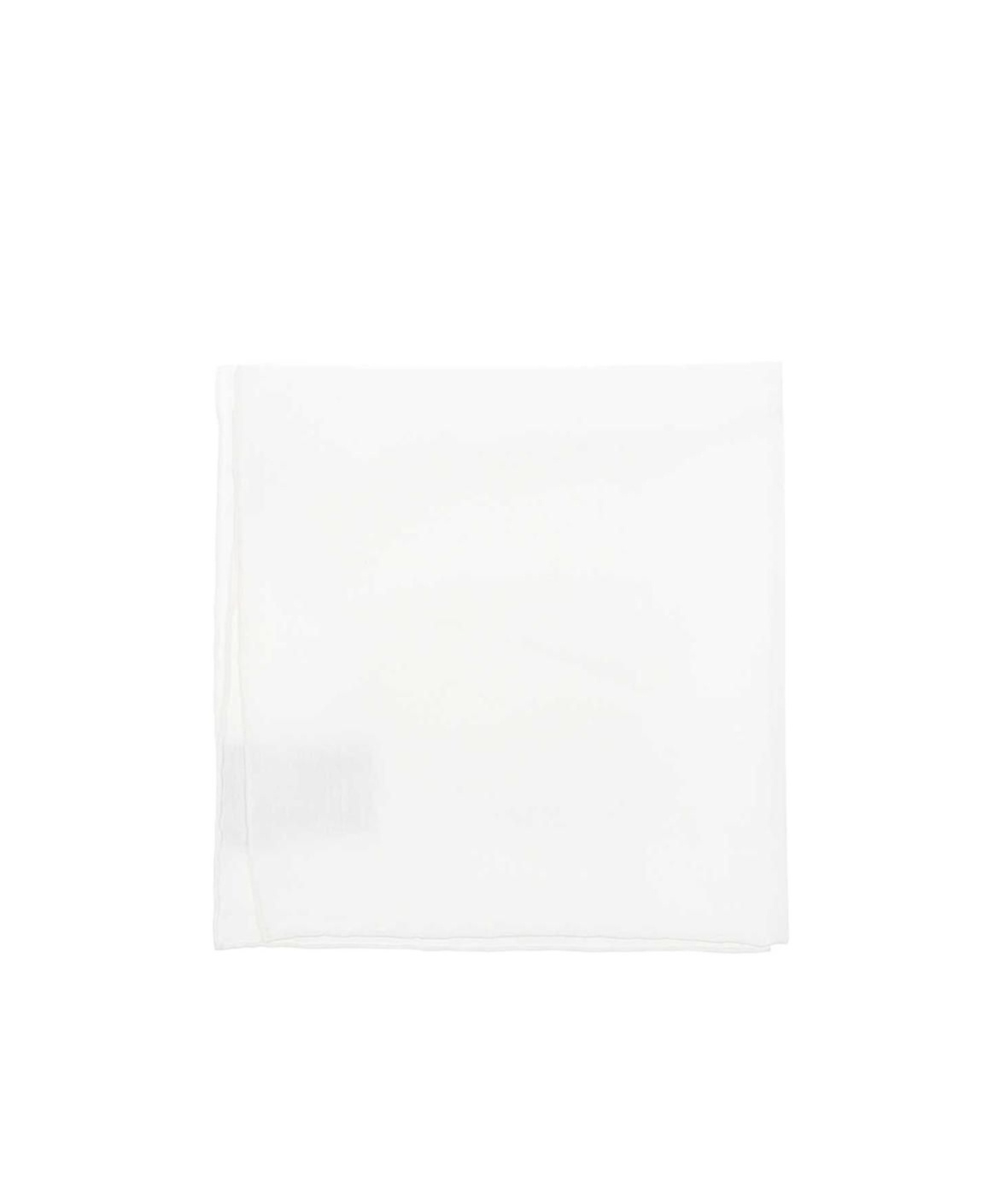 Zegna Logo Scarf In White