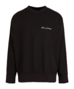 Armani Exchange Long-sleeved Sweater In Black