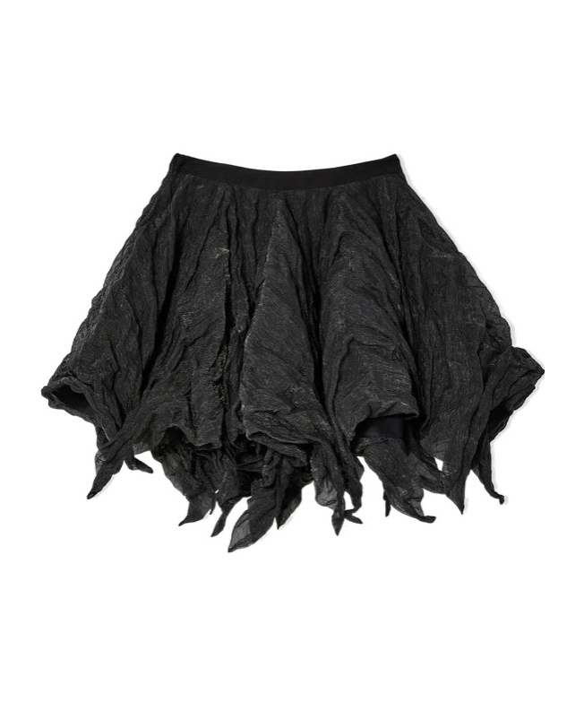 Kiko Kostadinov Black Uhura Circle Midi Skirt In Black
