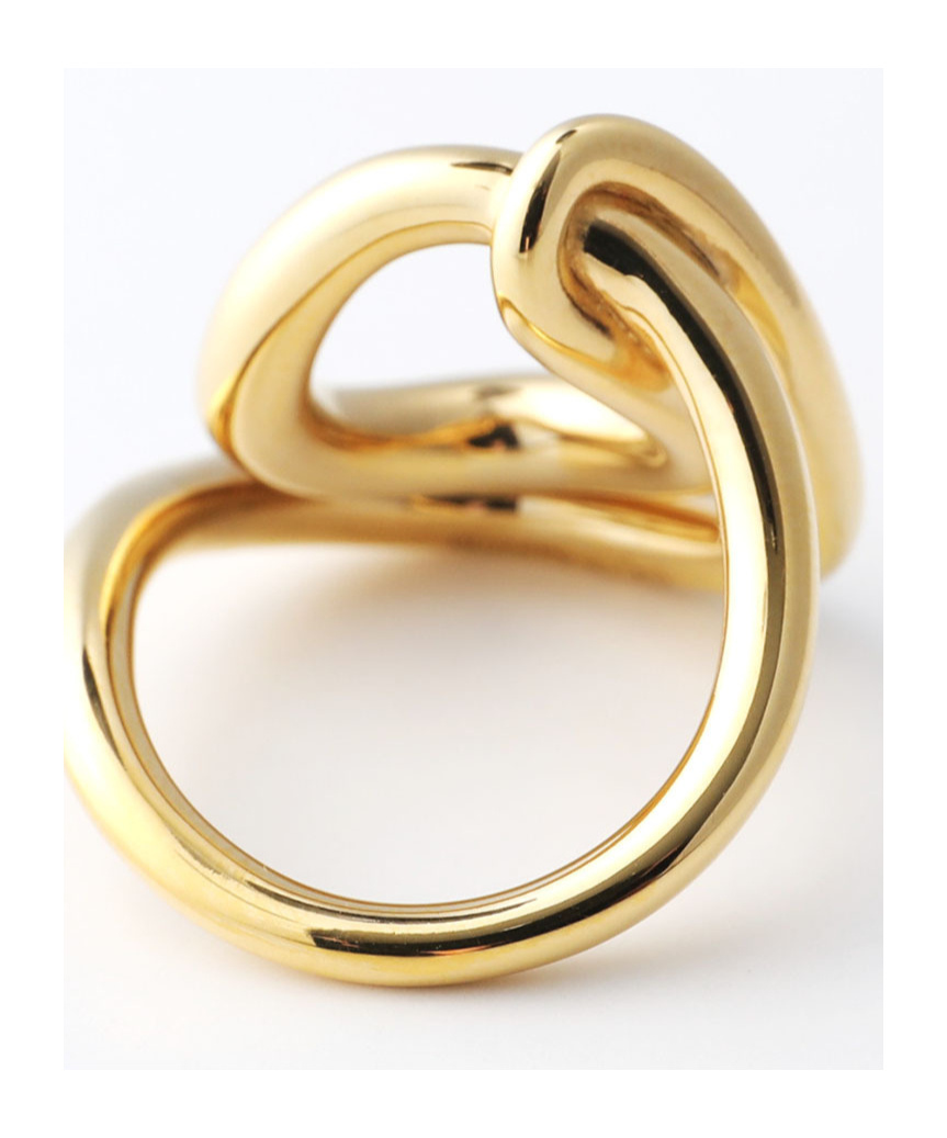 Charlotte Chesnais Irregular Ring In Yellow